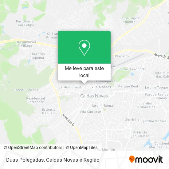 Duas Polegadas mapa