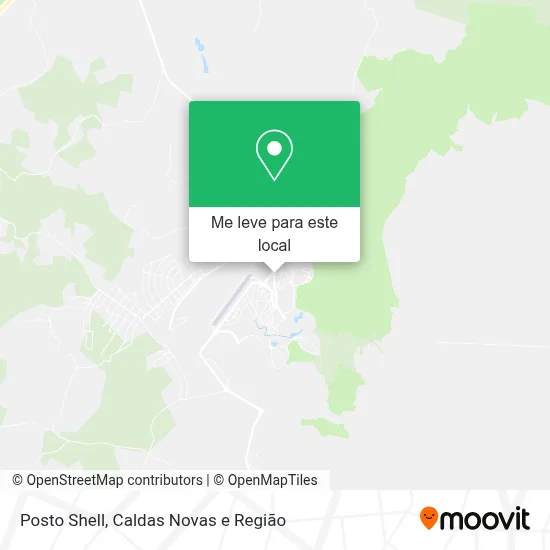Posto Shell mapa