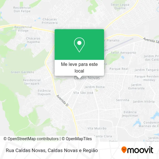 Rua Caldas Novas mapa