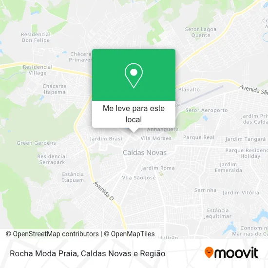 Rocha Moda Praia mapa