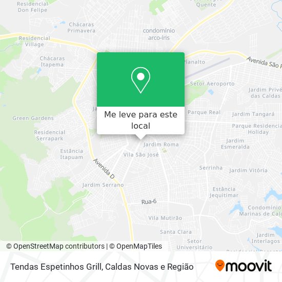 Tendas Espetinhos Grill mapa