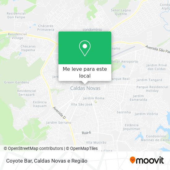 Coyote Bar mapa