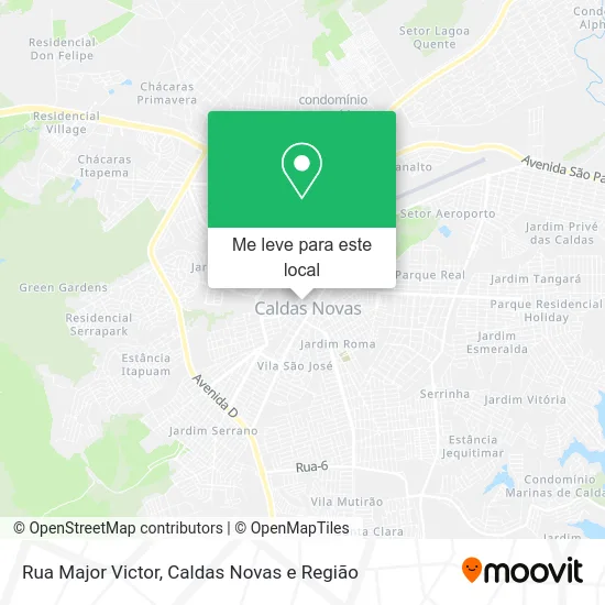Rua Major Victor mapa