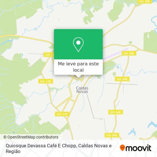 Quiosque Devassa Café E Chopp mapa