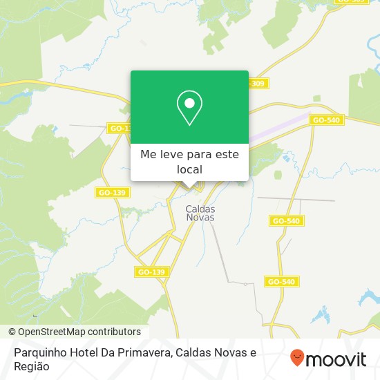 Parquinho Hotel Da Primavera mapa