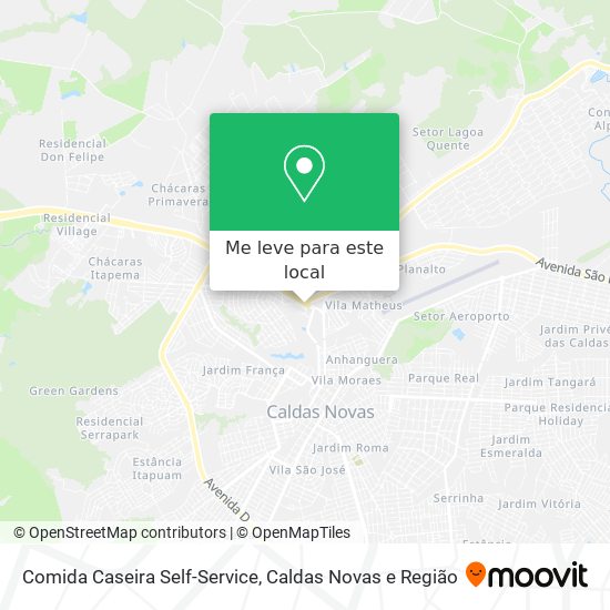 Comida Caseira Self-Service mapa