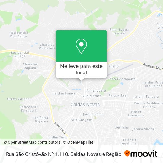 Rua São Cristóvão Nº 1.110 mapa