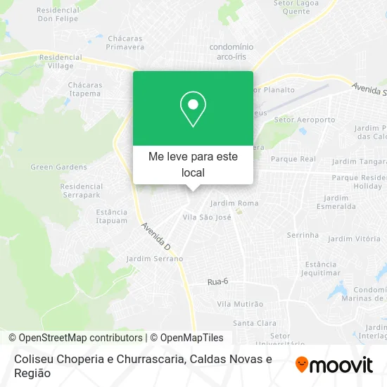 Coliseu Choperia e Churrascaria mapa