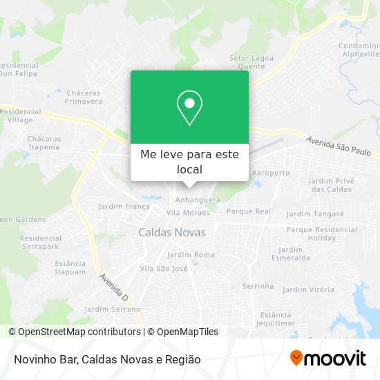 Novinho Bar mapa