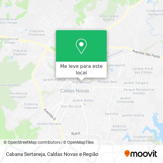 Cabana Sertaneja mapa