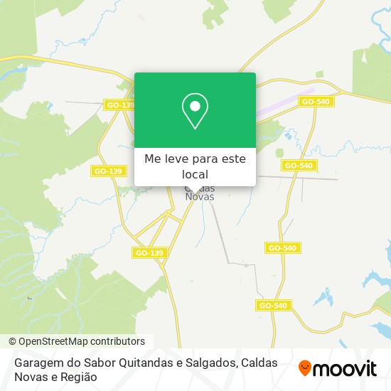 Garagem do Sabor Quitandas e Salgados mapa