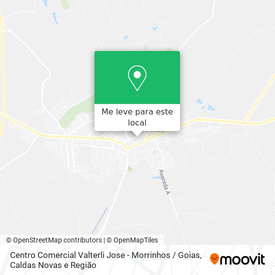 Centro Comercial Valterli Jose - Morrinhos / Goias mapa