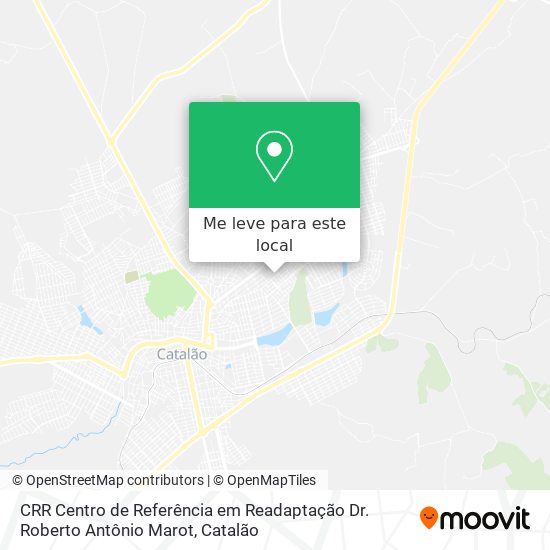 CRR Centro de Referência em Readaptação Dr. Roberto Antônio Marot mapa