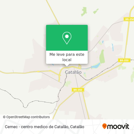 Cemec - centro medico de Catalão mapa