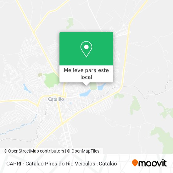 CAPRI - Catalão Pires do Rio Veículos. mapa