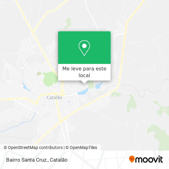 Bairro Santa Cruz. mapa