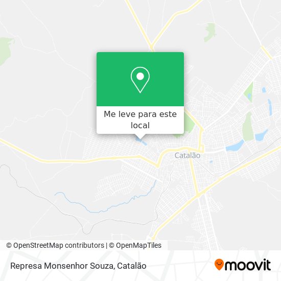 Represa Monsenhor Souza mapa
