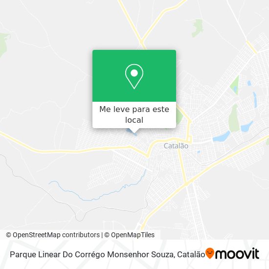 Parque Linear Do Corrégo Monsenhor Souza mapa