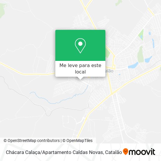 Chácara Calaça / Apartamento Caldas Novas mapa
