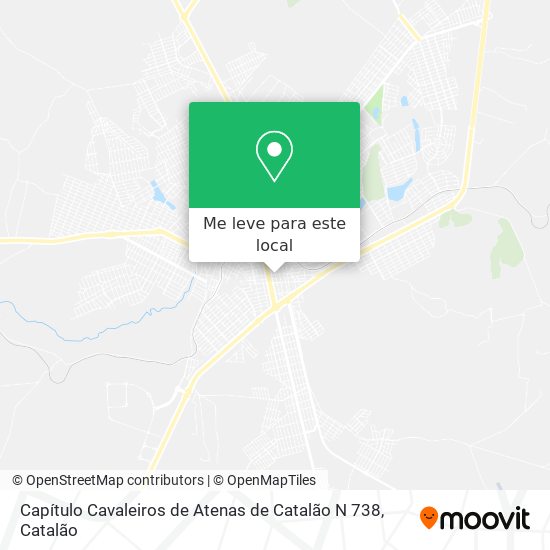 Capítulo Cavaleiros de Atenas de Catalão N 738 mapa