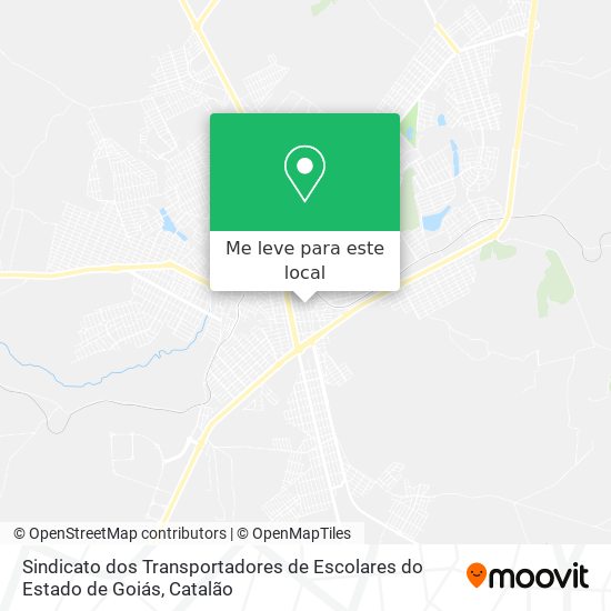 Sindicato dos Transportadores de Escolares do Estado de Goiás mapa