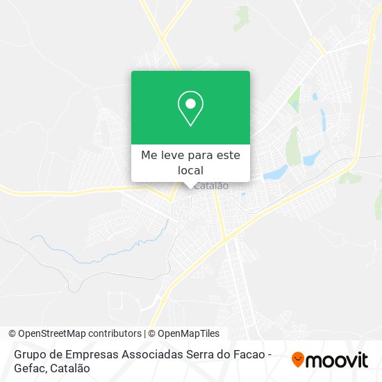 Grupo de Empresas Associadas Serra do Facao - Gefac mapa