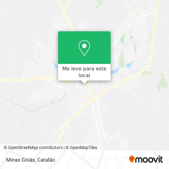 Minas Goiás mapa