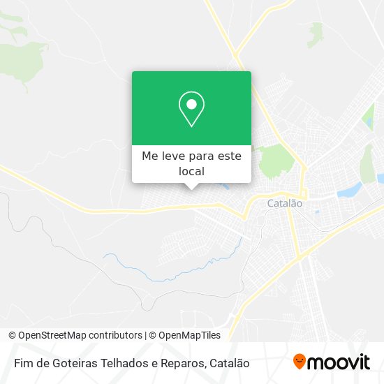 Fim de Goteiras Telhados e Reparos mapa