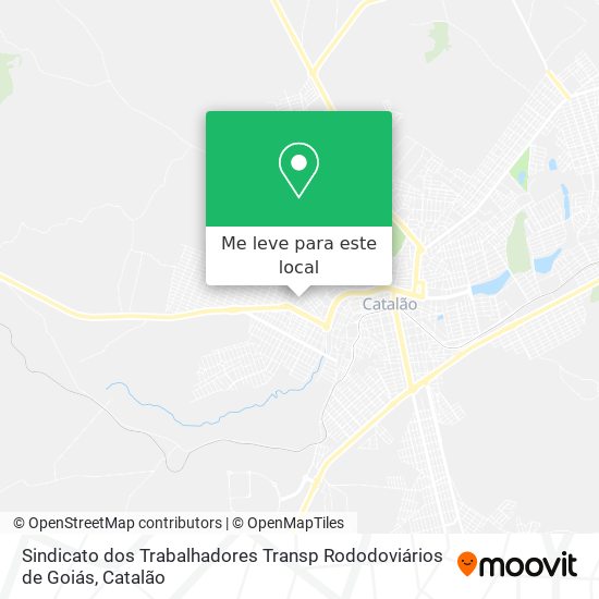 Sindicato dos Trabalhadores Transp Rododoviários de Goiás mapa