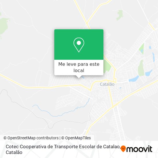 Cotec Cooperativa de Transporte Escolar de Catalao mapa