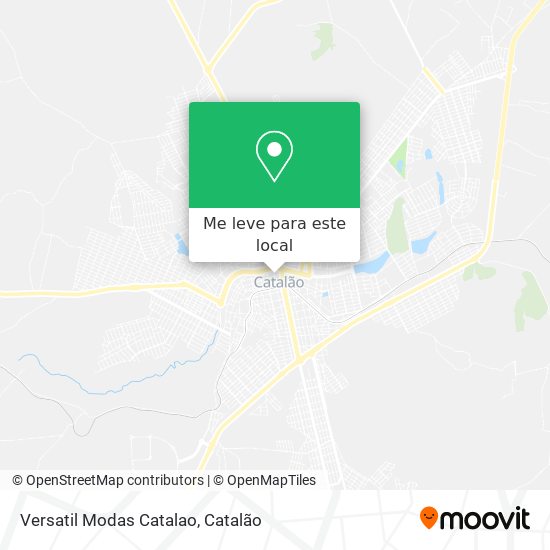 Versatil Modas Catalao mapa