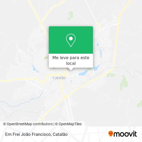 Em Frei João Francisco mapa