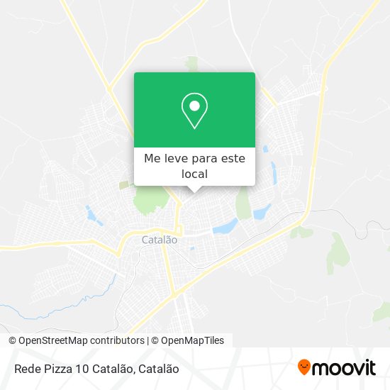 Rede Pizza 10 Catalão mapa