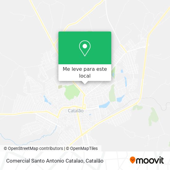 Comercial Santo Antonio Catalao mapa