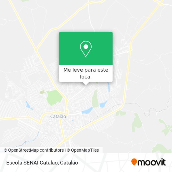 Escola SENAI Catalao mapa