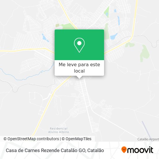 Casa de Carnes Rezende Catalão GO mapa