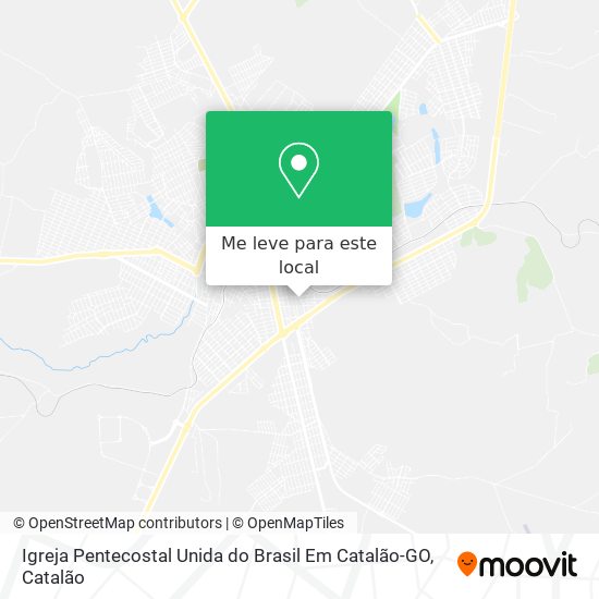 Igreja Pentecostal Unida do Brasil Em Catalão-GO mapa