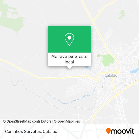 Carlinhos Sorvetes mapa