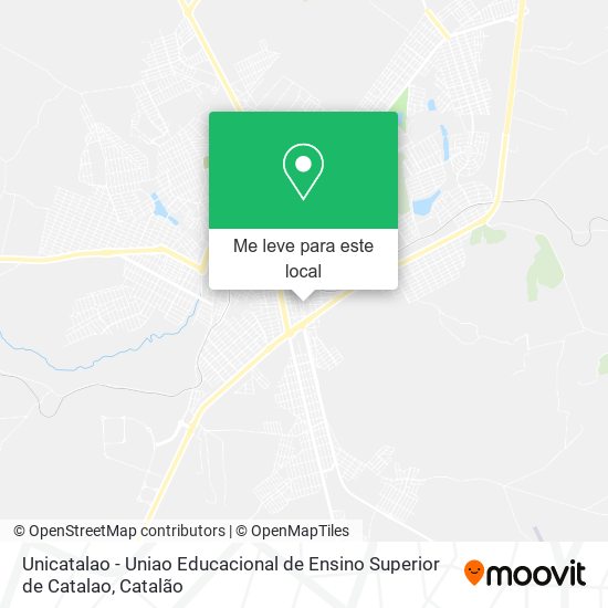 Unicatalao - Uniao Educacional de Ensino Superior de Catalao mapa
