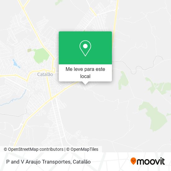 P and V Araujo Transportes mapa