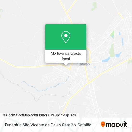 Funerária São Vicente de Paulo Catalão mapa