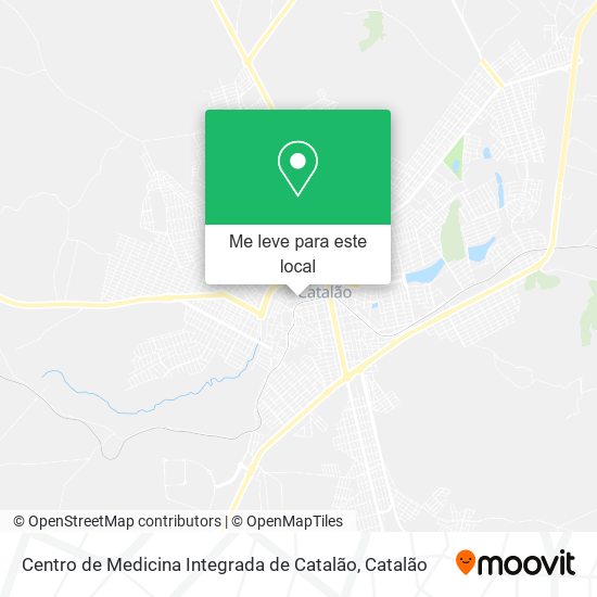 Centro de Medicina Integrada de Catalão mapa