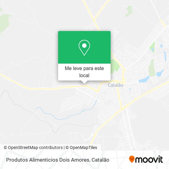 Produtos Alimenticios Dois Amores mapa