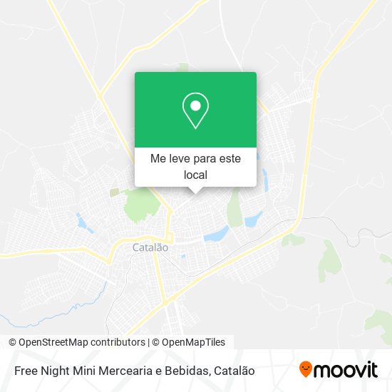 Free Night Mini Mercearia e Bebidas mapa