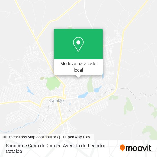 Sacolão e Casa de Carnes Avenida do Leandro mapa
