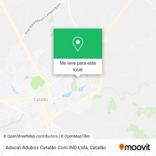 Aducat Adubos Catalão Com IND Ltda mapa