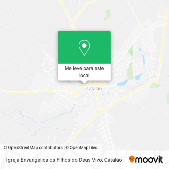 Igreja Envangélica os Filhos do Deus Vivo mapa