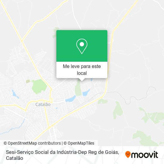 Sesi-Serviço Social da Indústria-Dep Reg de Goiás mapa