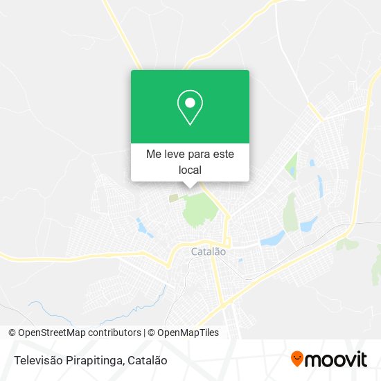 Televisão Pirapitinga mapa
