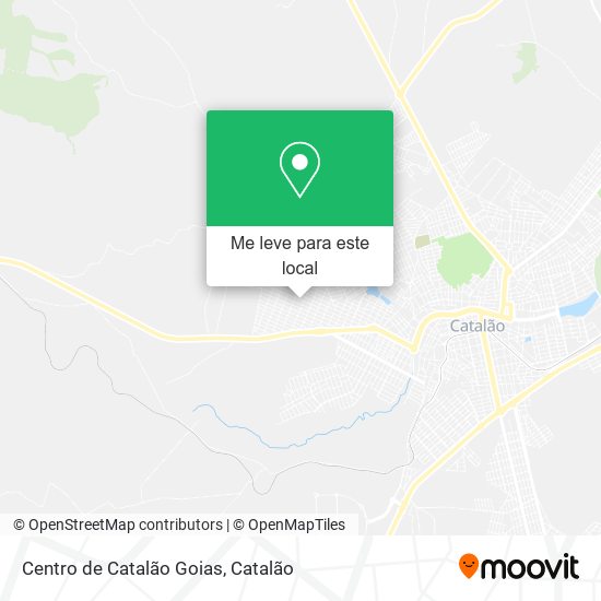Centro de Catalão Goias mapa